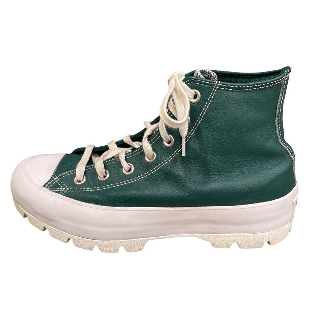 Converse Chuck Taylor All Star Lugged 2.0 Leather High Tops – Green – Size 8 - Picture 4 of 16